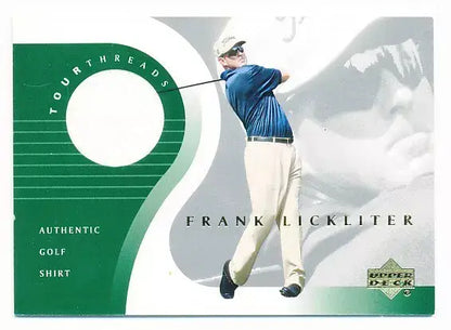 Frank Lickliter Original Shirt Golf Tour Rare Limited Threads Card