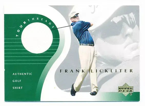 Frank Lickliter Original Shirt Golf Tour Rare Limited Threads Card