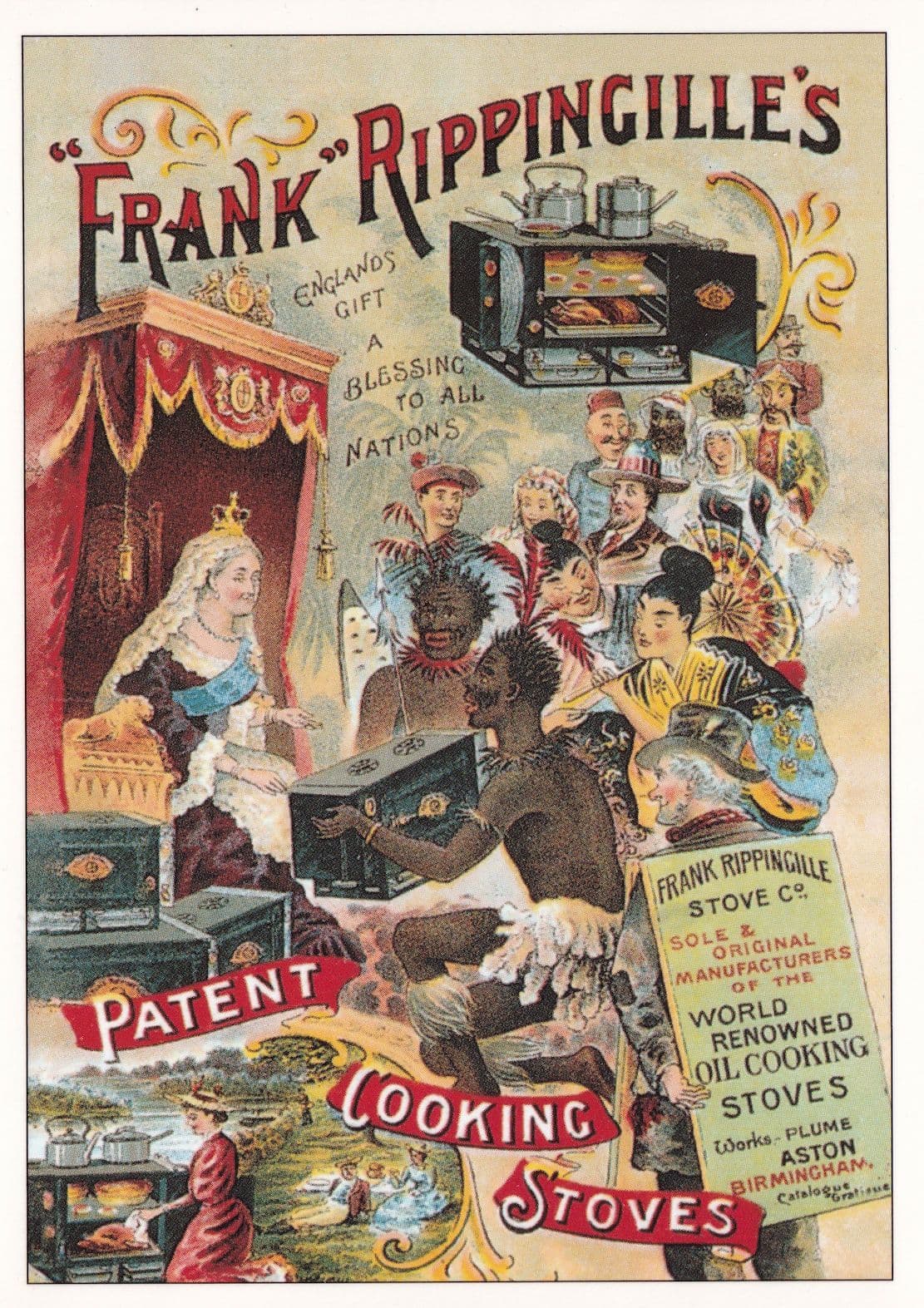 Frank Rippingilles Cooking Stoves Ovens Advertising Postcard