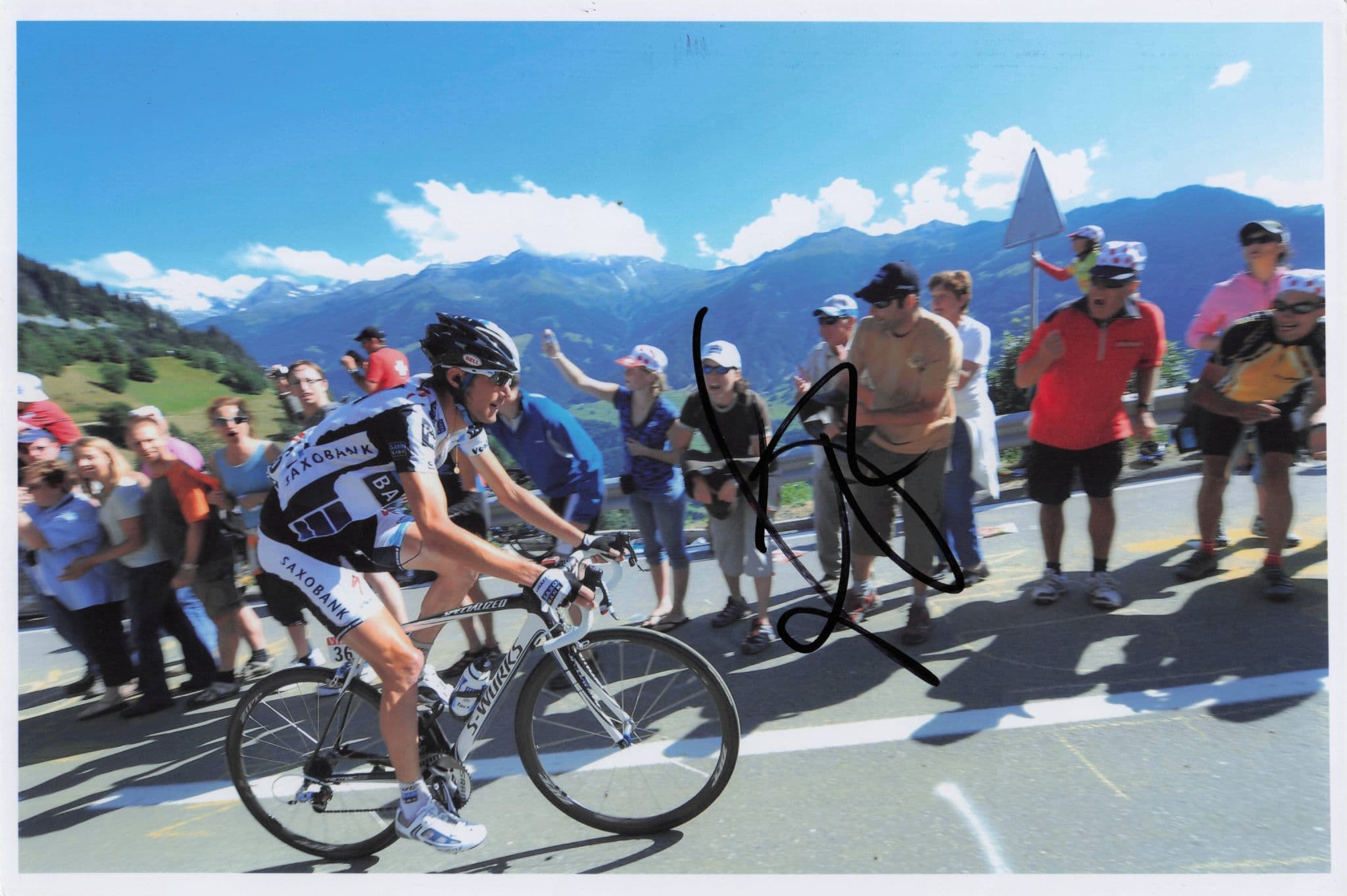 Frank Schleck Luxembourg Cyclist 2009 Tour De France 12x8 Hand Signed Photo