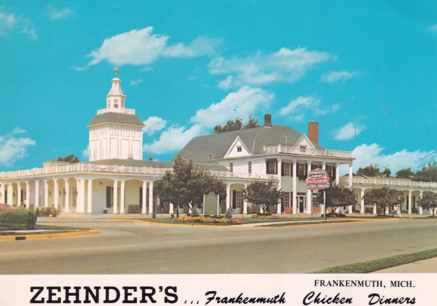 Frankenmuth Zehnders Chicken Dinners American Postcard