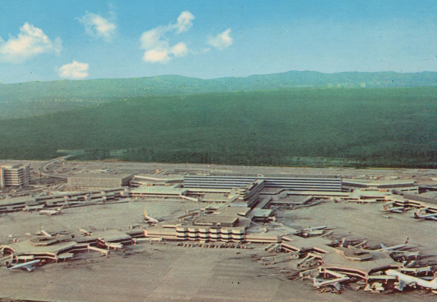 Frankfurt Flughaven German Airport Rare 1980 Postcard