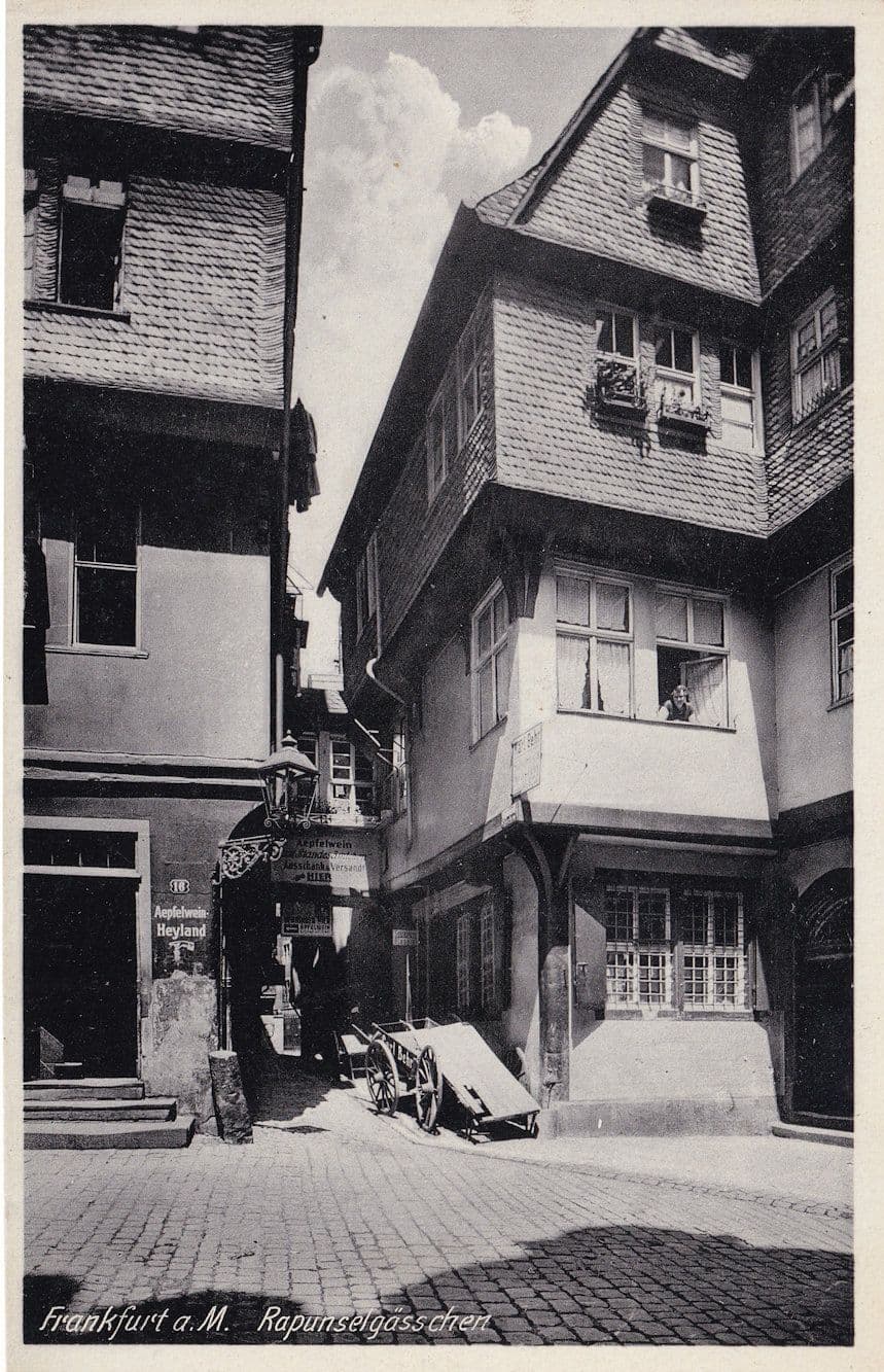 Frankfurt RapunzelgÔøΩsschen German Real Photo Old Postcard
