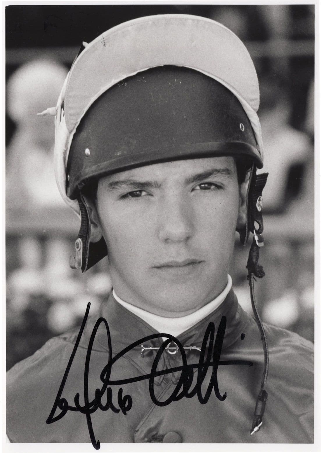Frankie Dettori Horse Racing Jockey 7x5 Hand Signed Photo