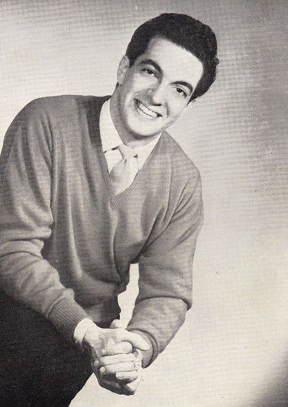 Frankie Vaughan 1950s Fan Club Official Antique Early Career Member Photo Card