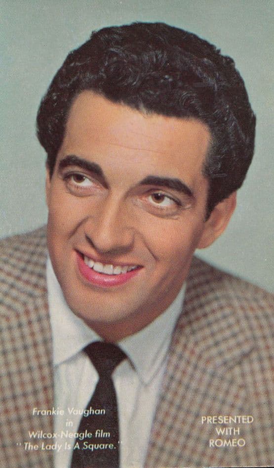 Frankie Vaughan Presented With Romeo The Lady Is A Square Debut Postcard