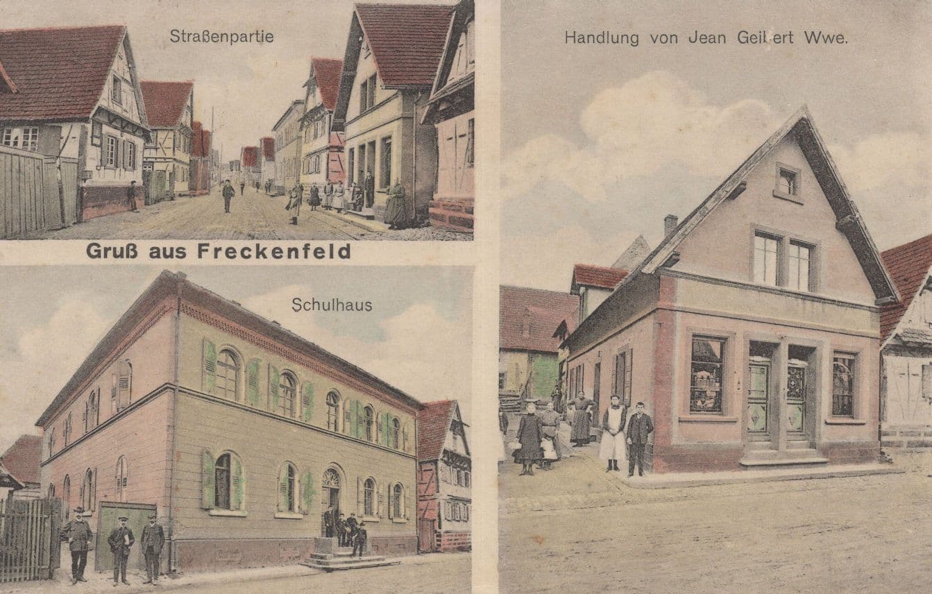 Freckenfeld Germersheim Germany 1915 WW1 Military War Postcard
