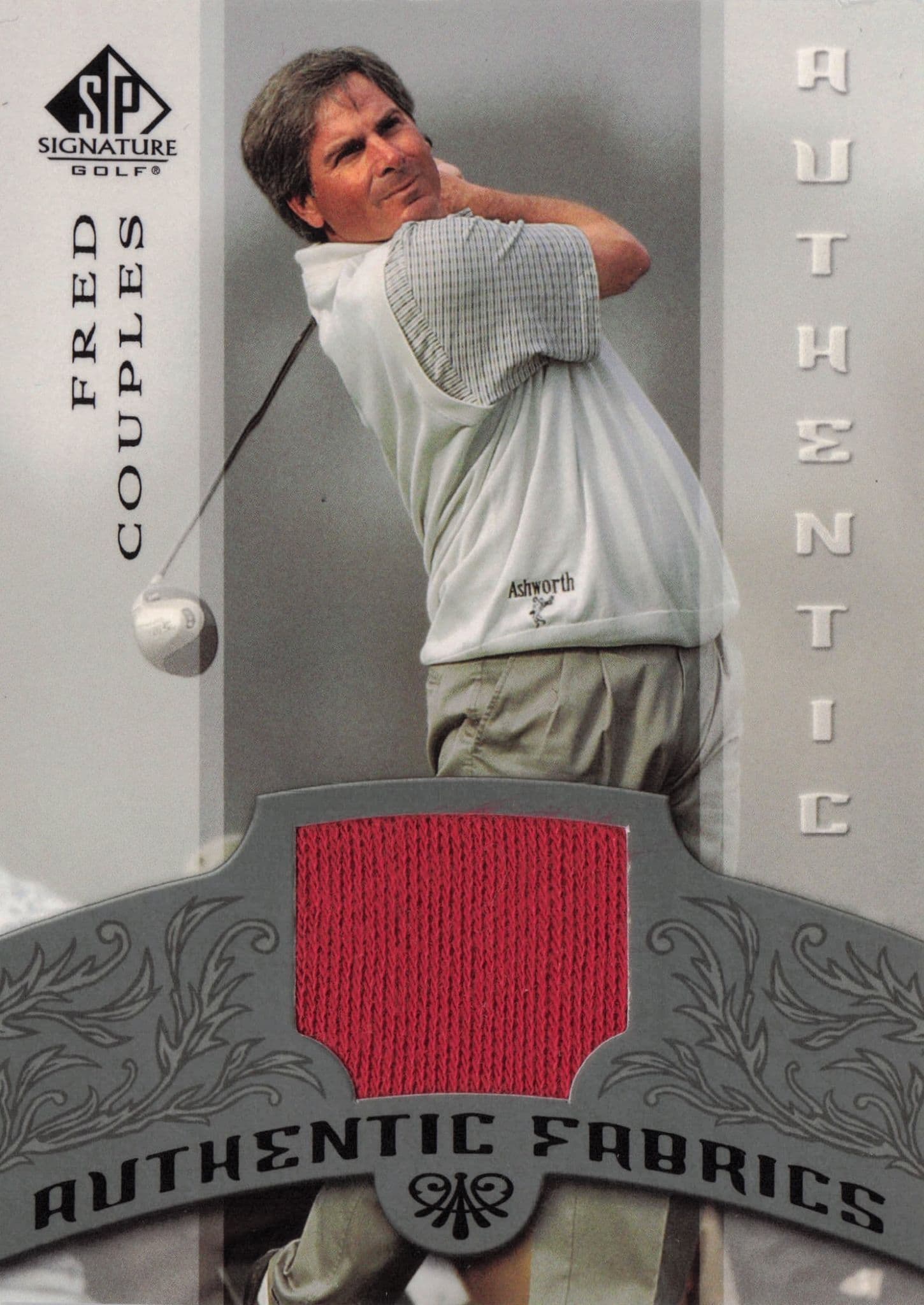 Fred Couples Authentic Fabrics 2005 SP Golf Upper Deck Worn Shirt Card