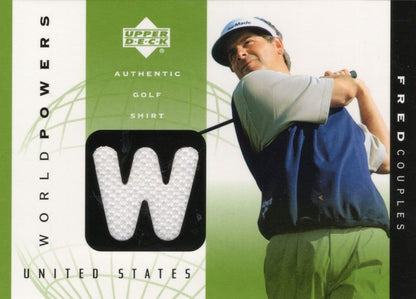 Fred Couples Authentic World Powers Golf Upper Deck Relic Shirt Card