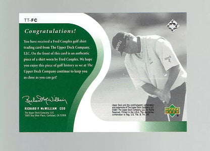 Fred Couples Original Shirt Golf Tour Rare Limited Threads Card
