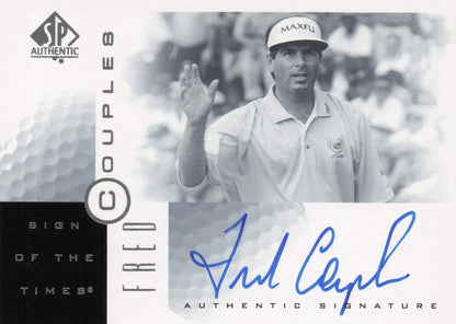 Fred Couples Sign Of The Times Hand Signed 2001 SP Golf Autograph Card