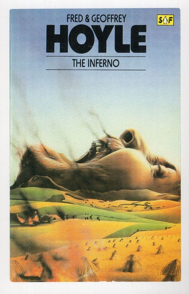 Fred & Geoffrey Hoyle The Inferno 1979 Sci Fi Book Postcard