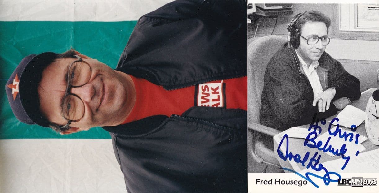Fred Housego UK Mastermind Champion LBC Hand Signed 2x Photo
