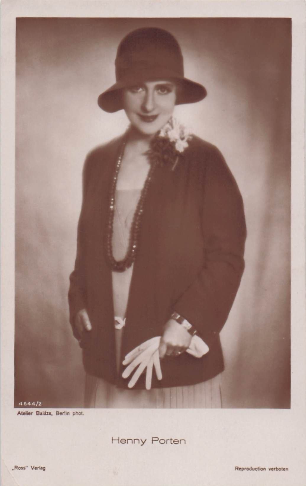 Freda Henny Porten German Silent Film Actress Old RPC Postcard