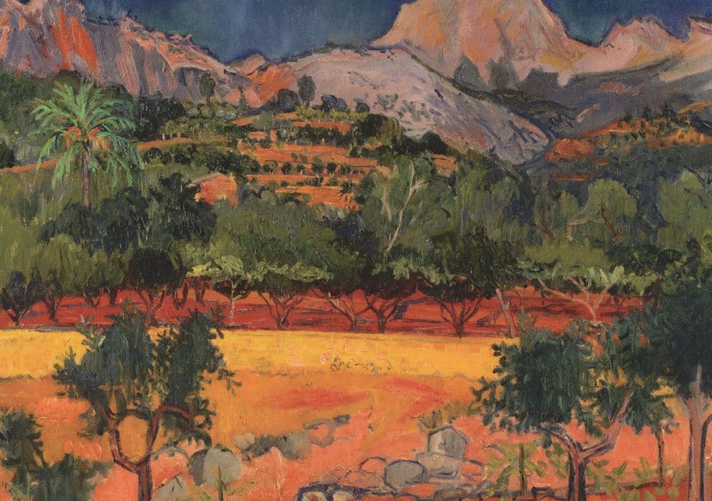 Frederick Gore Near Soller Majorca 1960 Painting Postcard