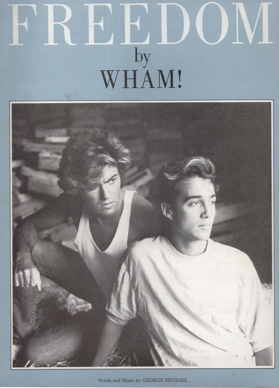 Freedom Wham George Michael V Rare XL UK Sheet Music