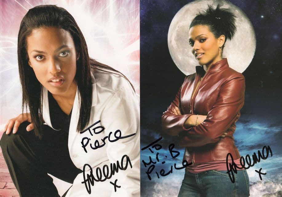 Freeman Agyeman as Martha Jones Dr Who 2x Hand Signed Photo s