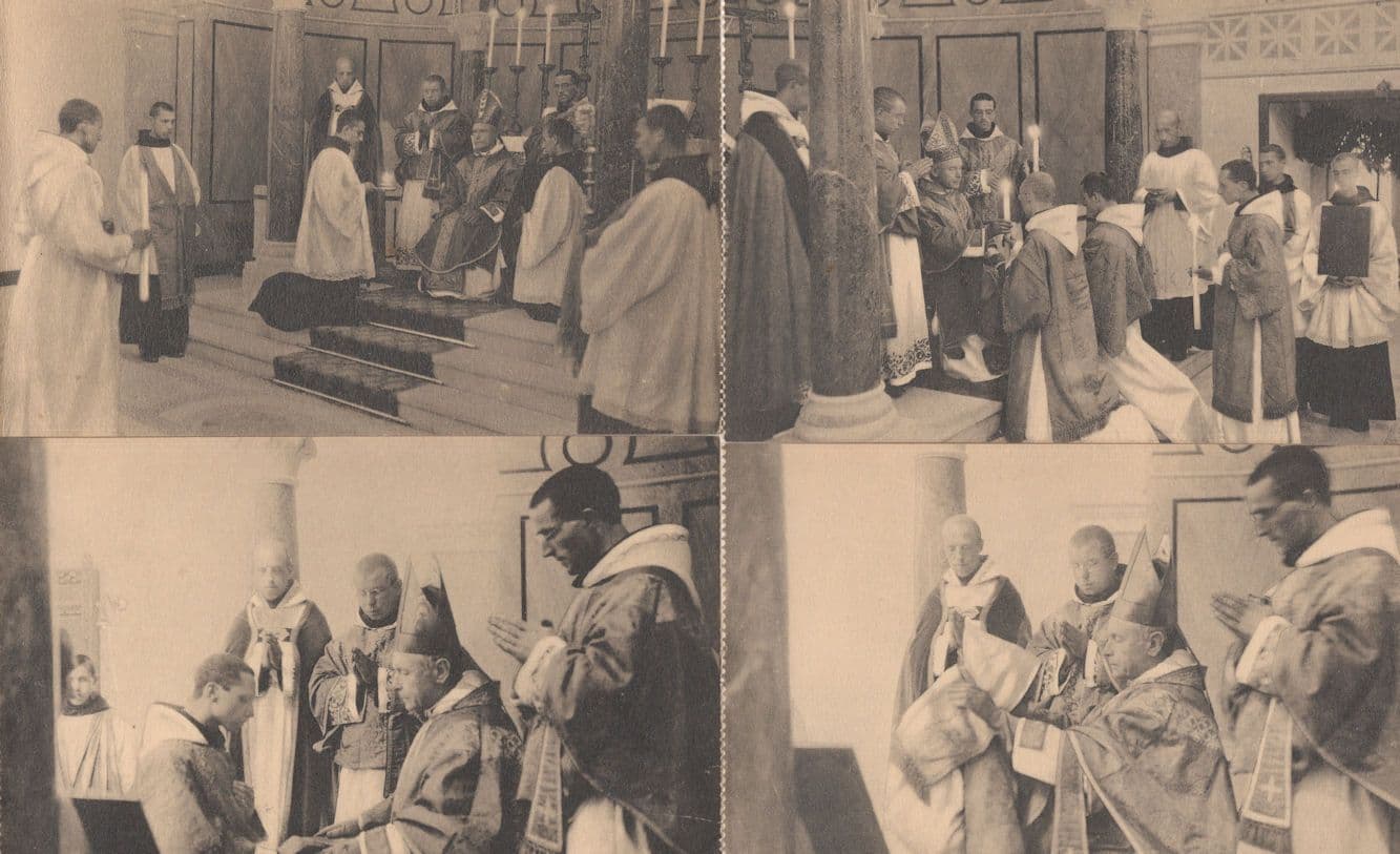 French Church Subdeacon Mass Offertory 4x Antique Postcard s
