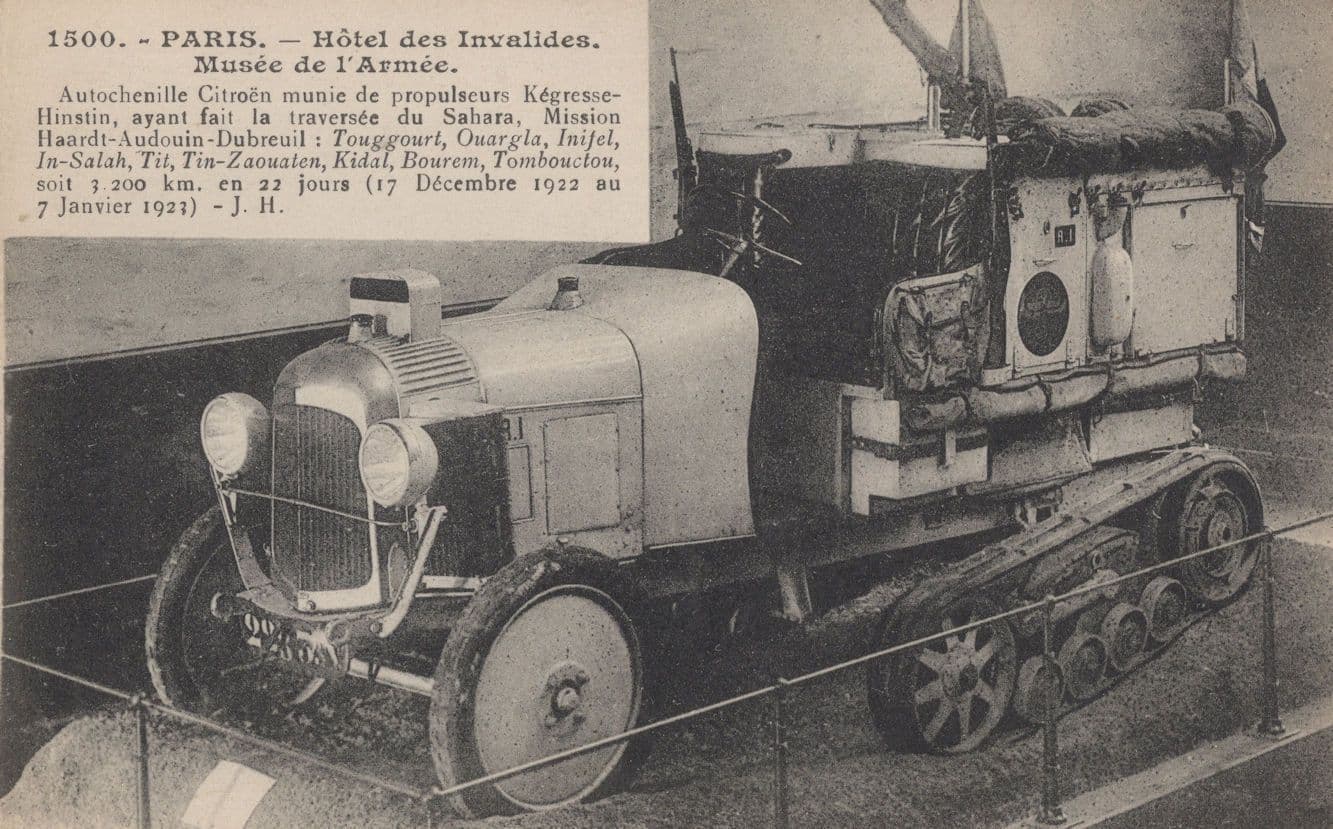 French Citreon Antique 1920s Transport Old Postcard