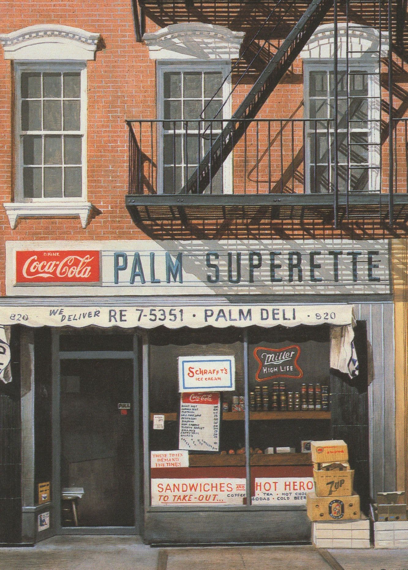 French Neglected Food Cafe Supermarket Coca Cola Sandwich Postcard