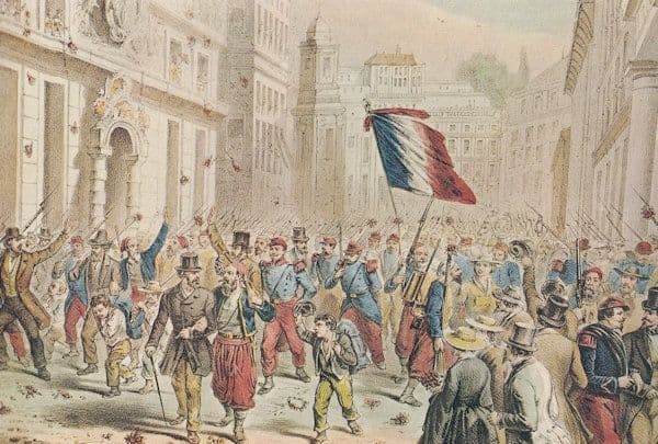French Procession Genova Painting 1859 Italian War Of Independence Postcard