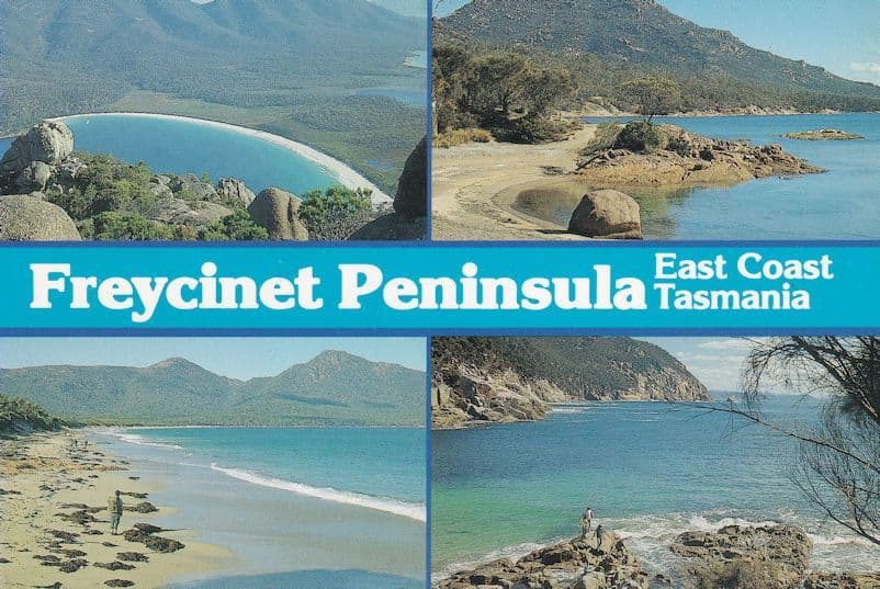 Freycinet Peninsula Wineglass Bay Tasmania Postcard