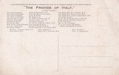 Friends Of Italy Mother Of Nations Military Leaders Old Postcard