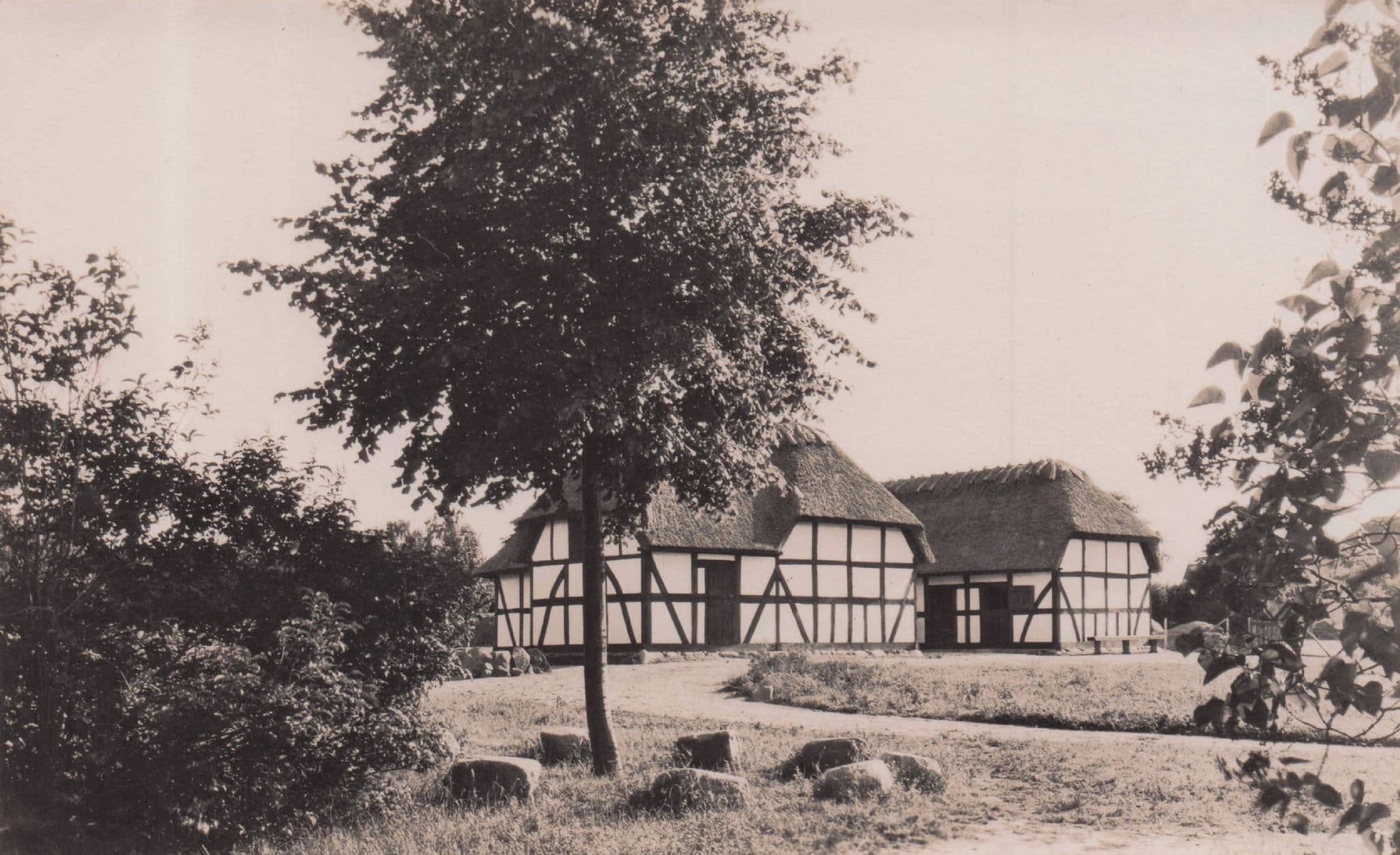 Frilandsmuseet Denmark Real Photo Old Postcard