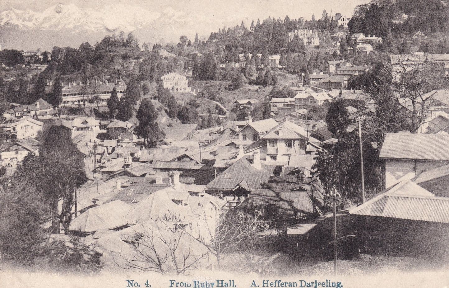From Ruby Hall A Hefferan Darjeeling Antique Indian Postcard