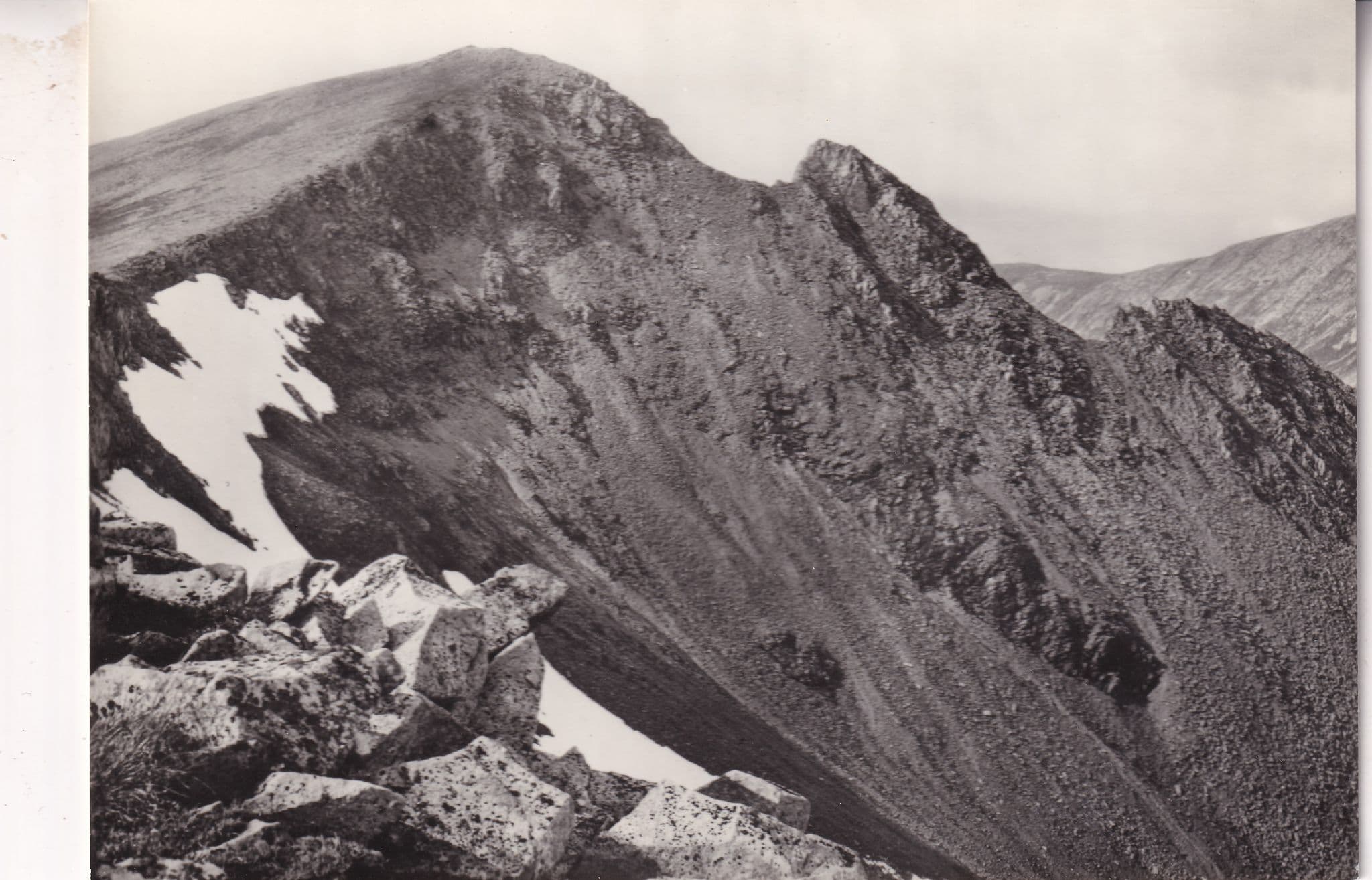Frost Weathering Can Dearg Ben Nevis Scottish RPC Postcard