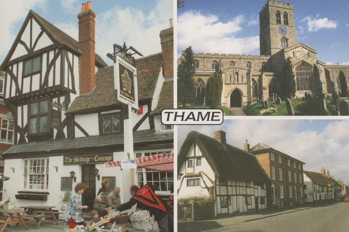 Fruit Stall Set Up At The Birdcage Pub Thame Oxford Postcard