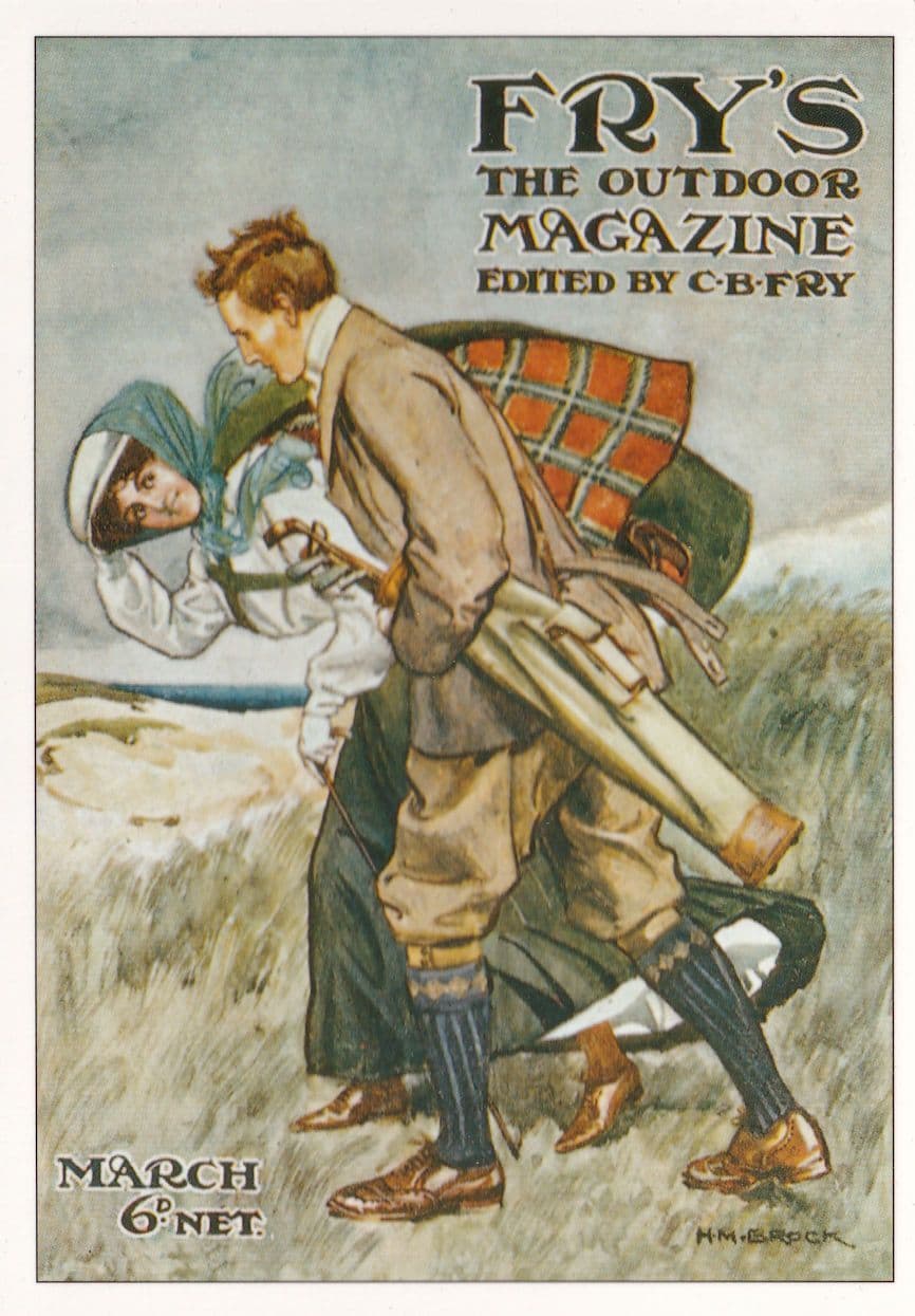 Fry's Outdoor Magazine Golf Club Rambling Advertising Postcard