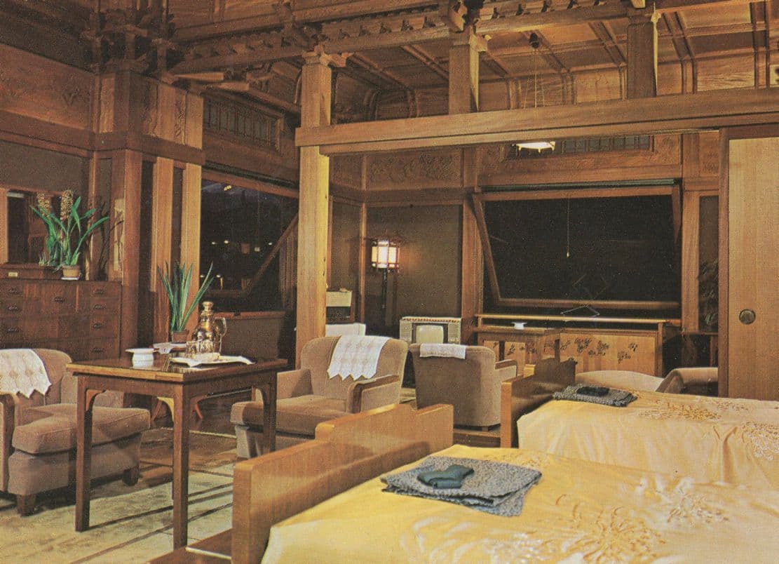 Fujiya Hotel Reception Area Guest Room Hakone Japanese Postcard