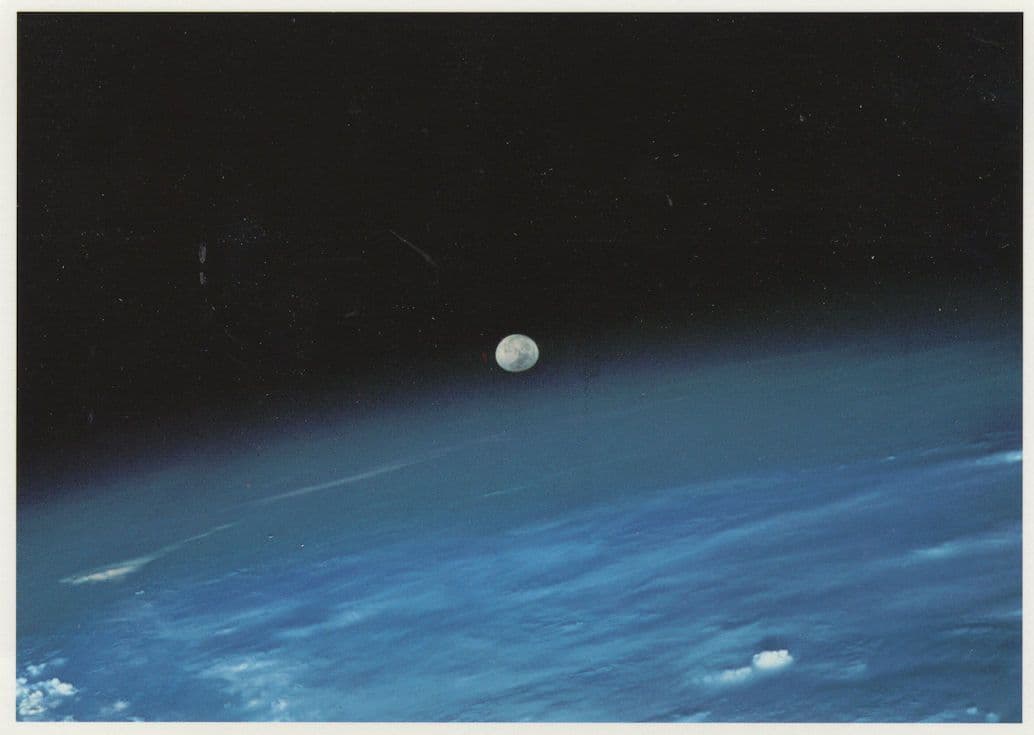 Full Moon From Space Shuttle Columbia Astronomy NASA Postcard
