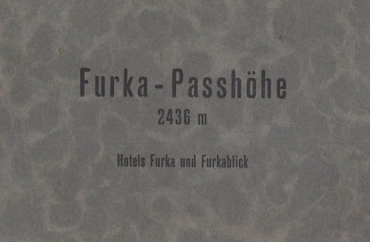 Furka Passhohe Switzerland Antique Hotel 10x RPC Postcard Book