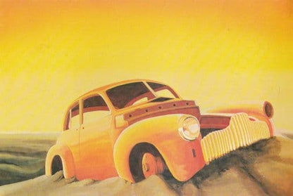 FX Holden Australia First Car Accident Disaster Comic Postcard