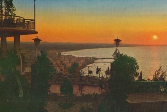 Gabicce Monte Riviera Adriatica Sunset 1970s Italian Sunset Postcard