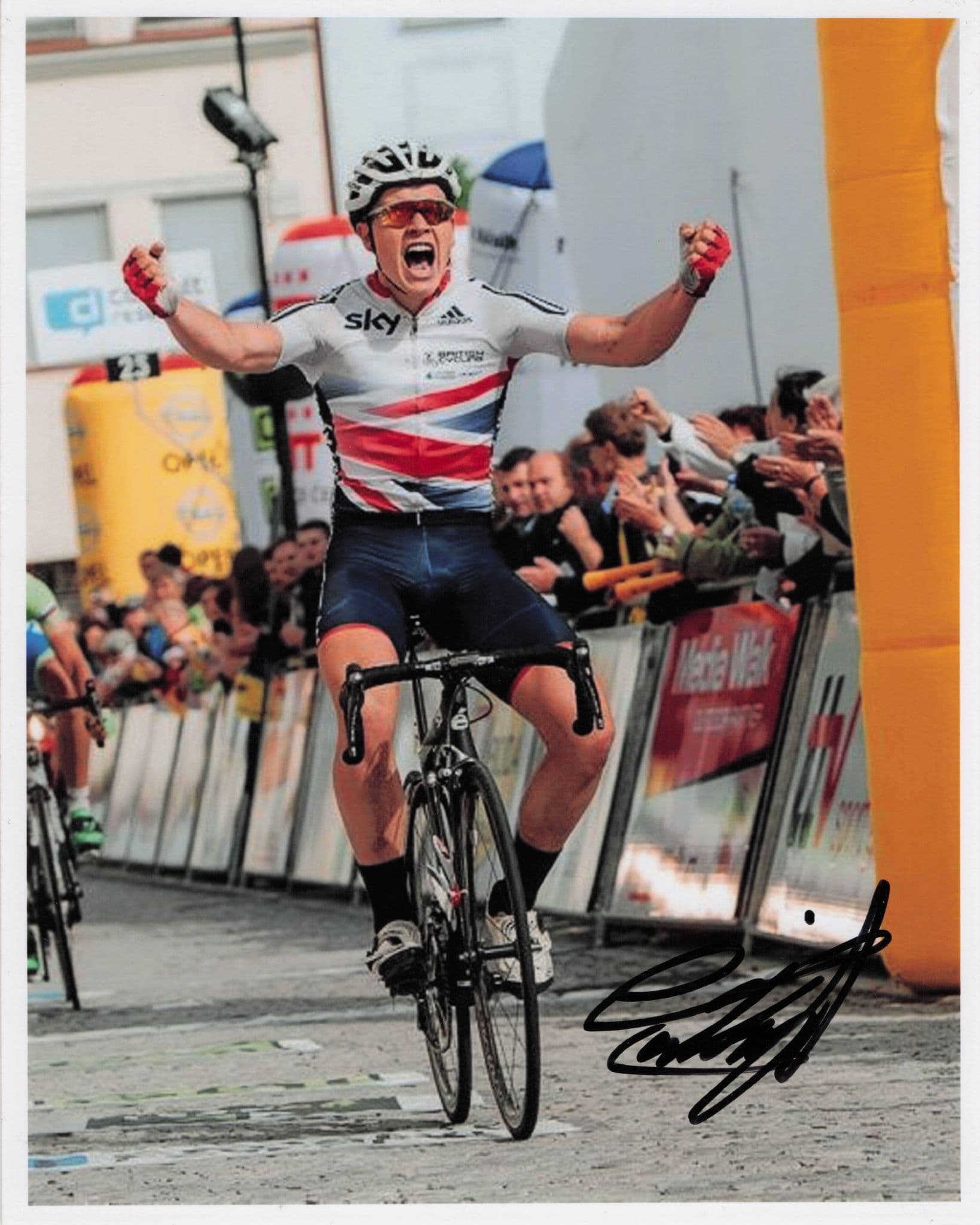 Gabriel Cullaigh GB 23 Nations Cyclists 2015 Cup Czech Republic 10x8 Hand Signed Photo
