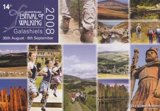 Galashiels Festival Of Walking 2008 Scottish Postcard