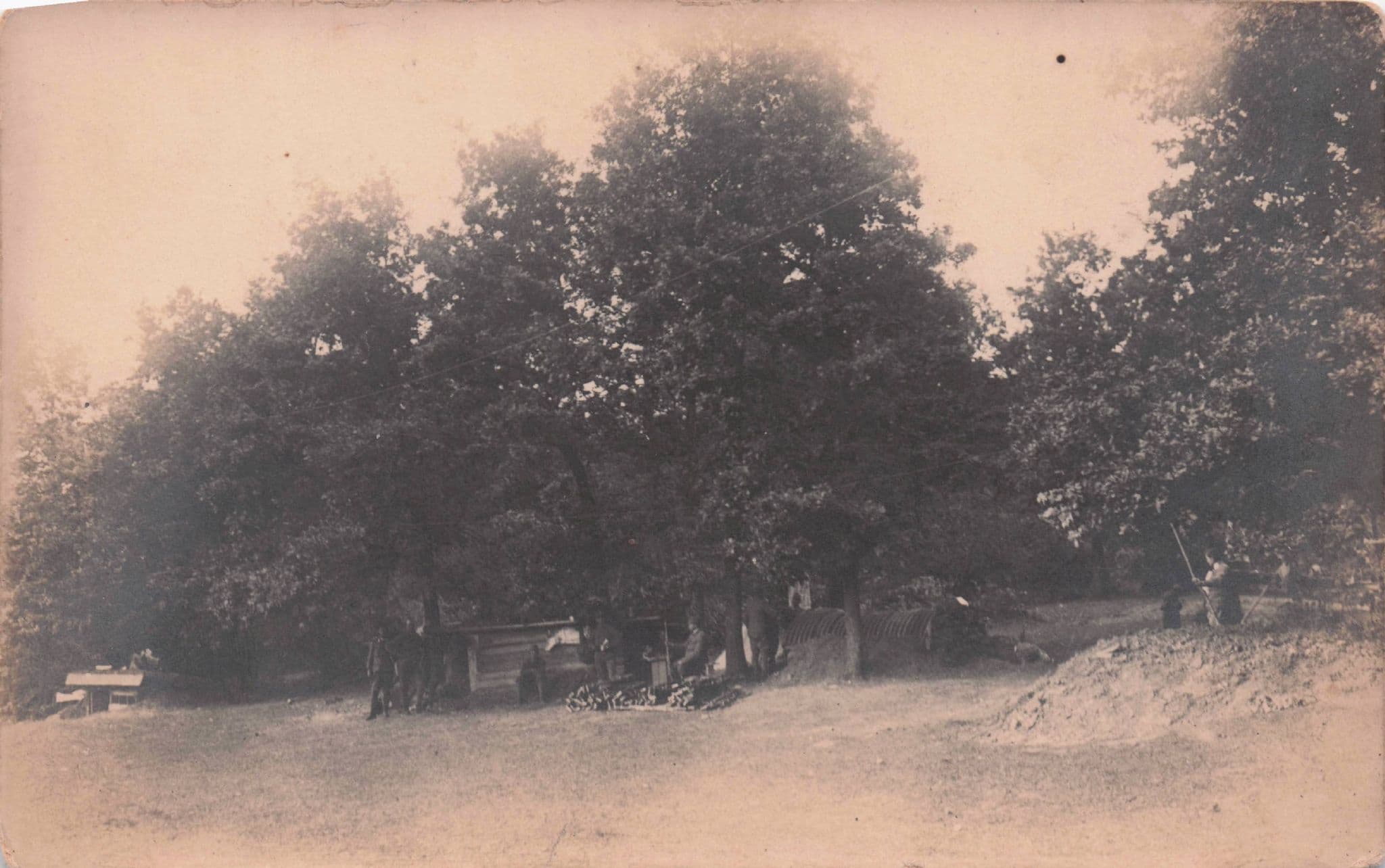 Galicia Front Russian Ukraine Poland WW1 Military 1916 Antique Postcard