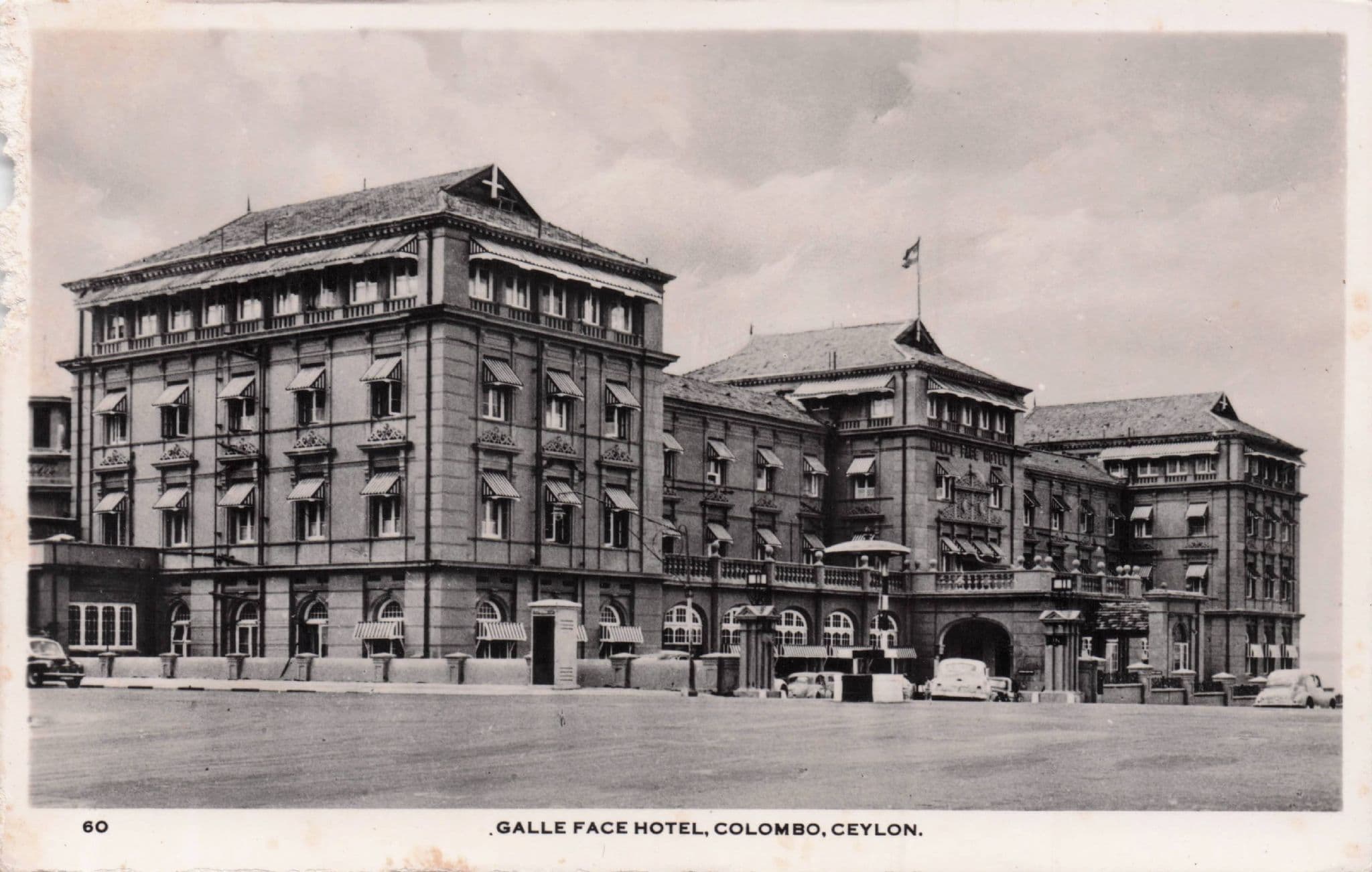 Galle Face Hotel Colombo Ceylon Real Photo Old Postcard