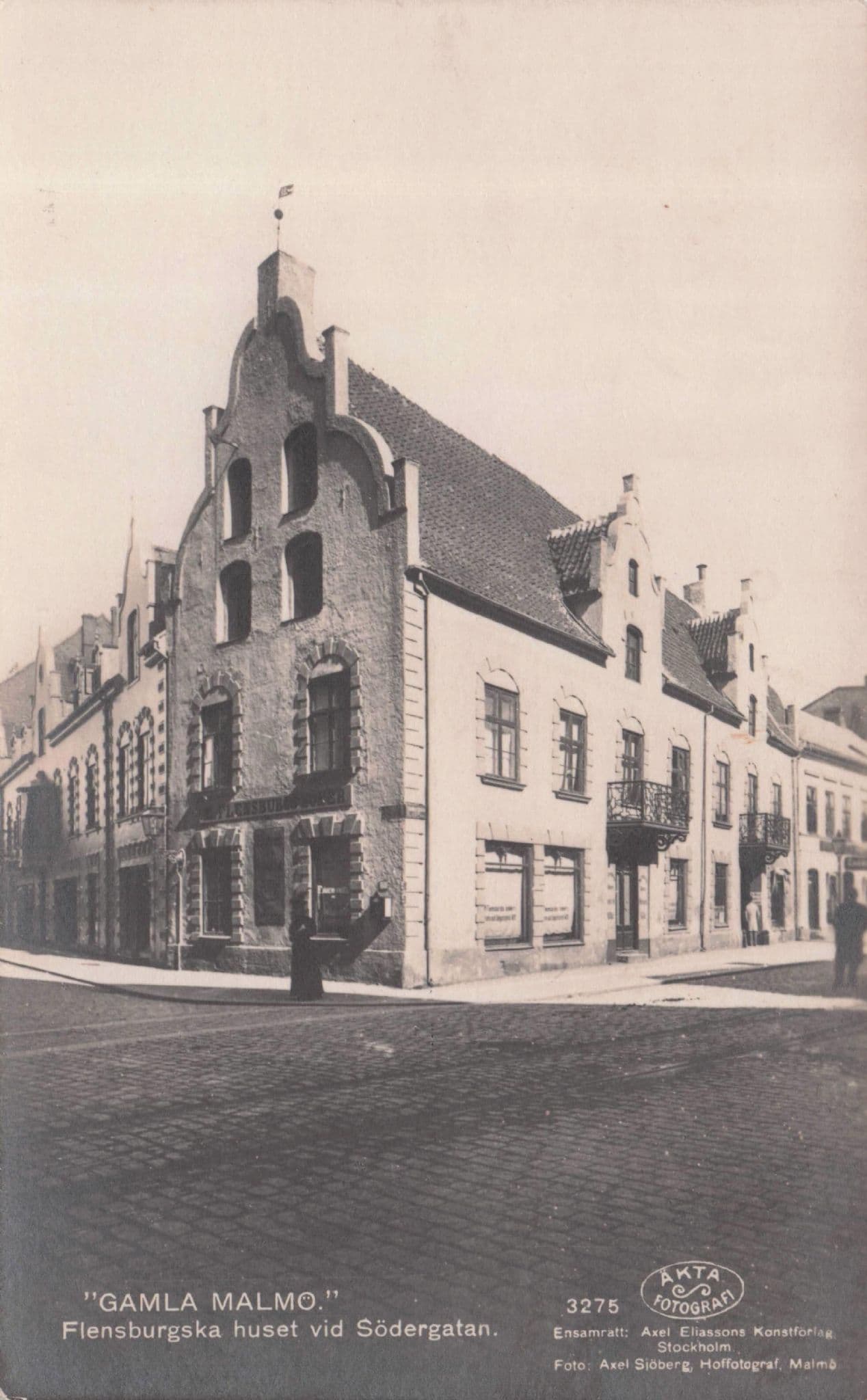 Gamla Malmo Staden Sweden Antique Swedish Postcard