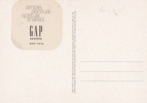 Gap Clothes Scratch N Sniff Advertising Postcard
