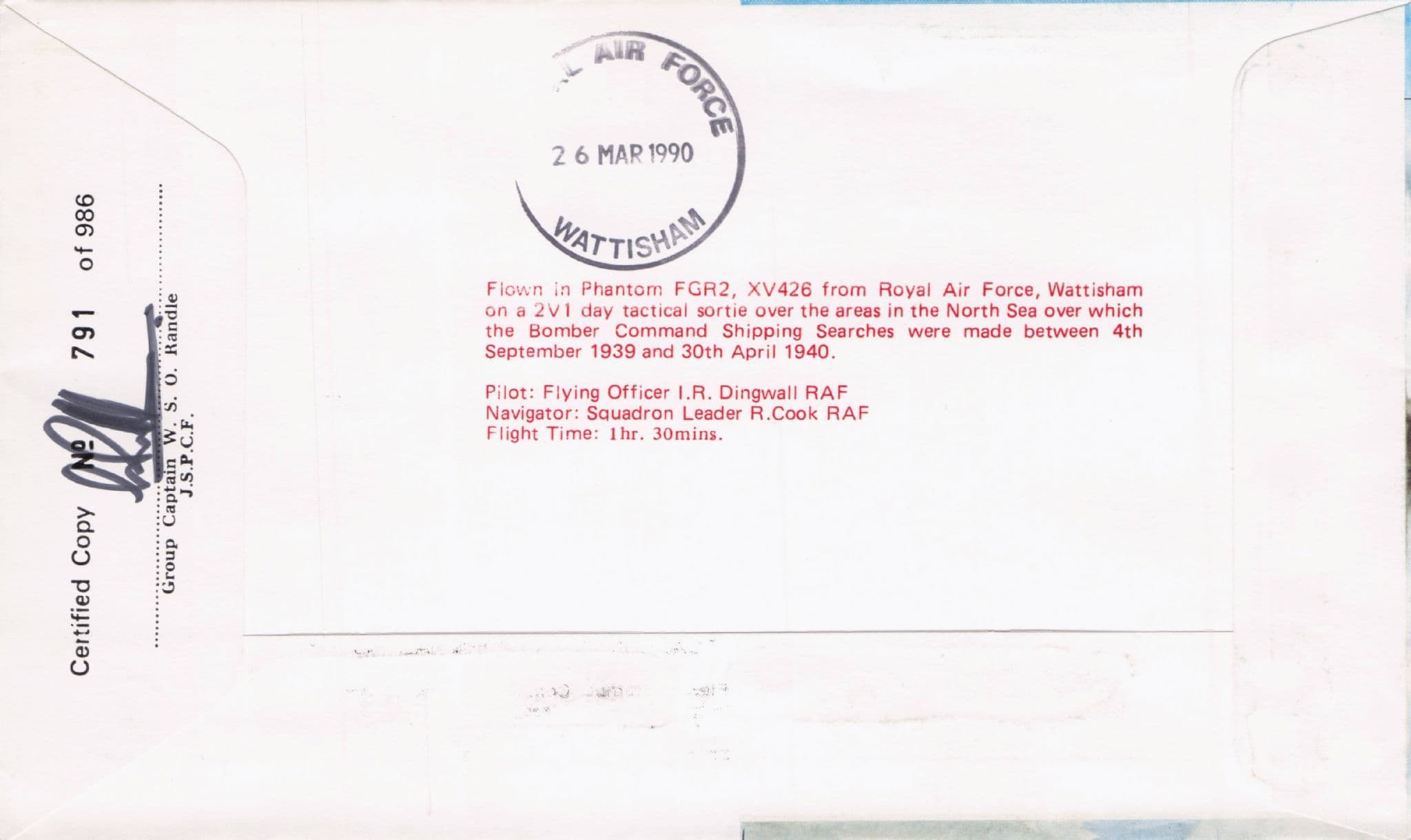 Gareth Clayton Jack Haskins WW2 Air Squadron Leader MULTI Hand Signed FDC