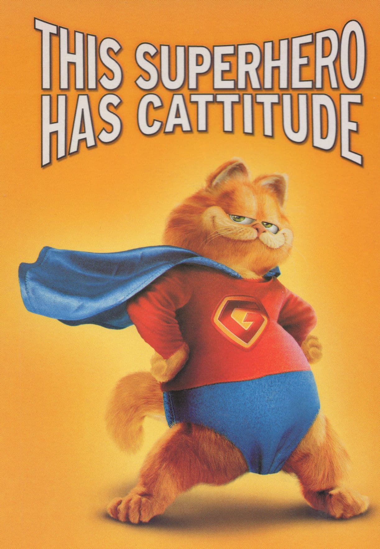 Garfield The Movie Cat Video Film Launch Advertising Postcard