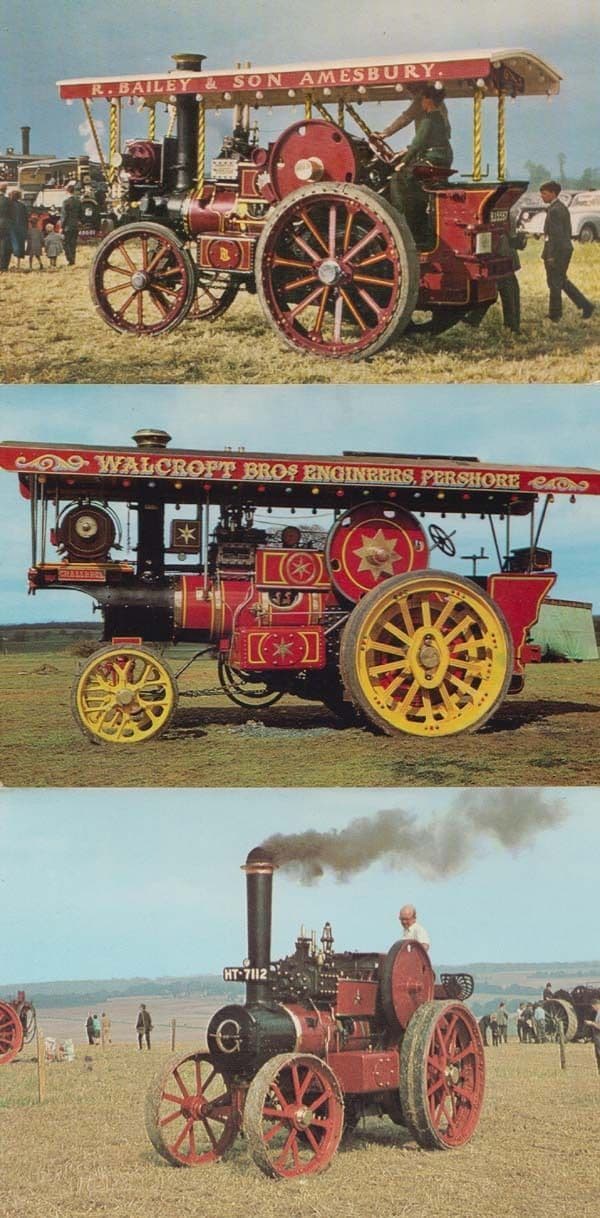 Garrett Tractor 33987 + 33419 + 33305 Postcard Bundle