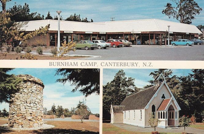 Garrison Institute Army Shop at Burnham Camp Canterbury New Zealand Postcard
