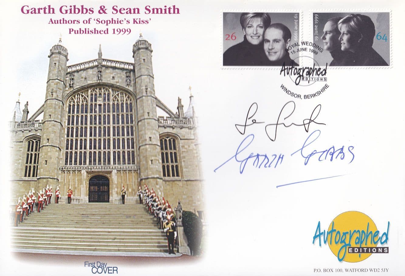 Garth Gibbs Sean Smith Sophies Kiss Book Hand Signed FDC