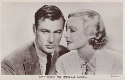 Gary Cooper Madeleine Carroll Film Partners Postcard & Photo s
