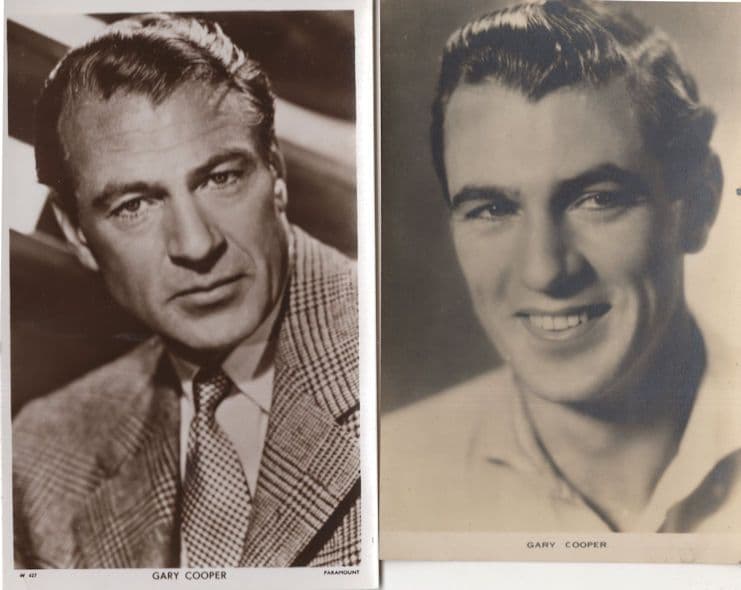 Gary Cooper Picturegoer & Film Weekly 2x Postcard s